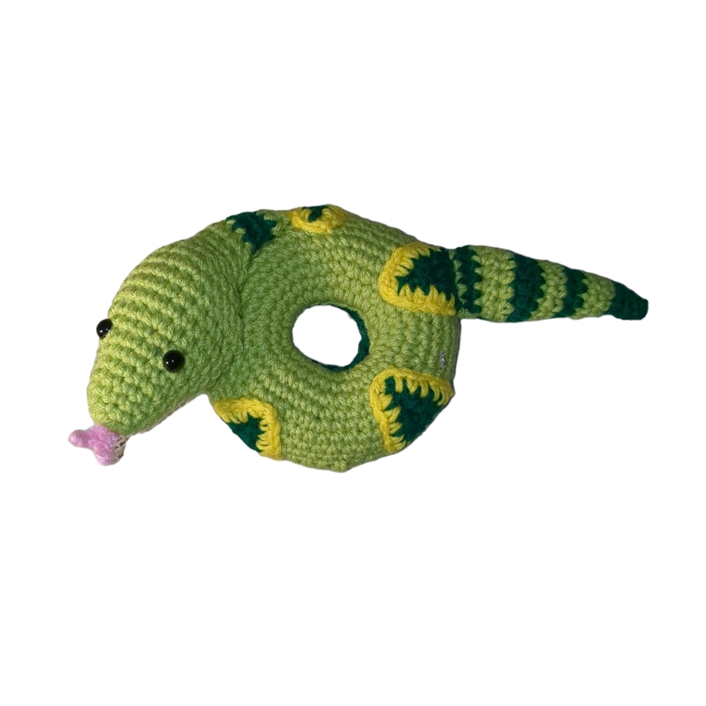 Snake Donut Ring Crochet Handmade Pin Cushion